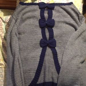 Blue striped sweater